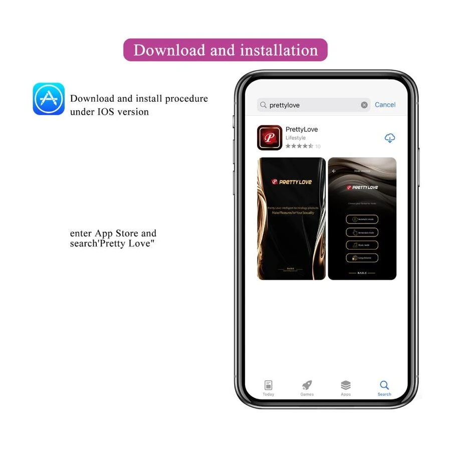 PRETTY LOVE - CATALINA VIBRATOR APP FERNBEDIENUNG LILA